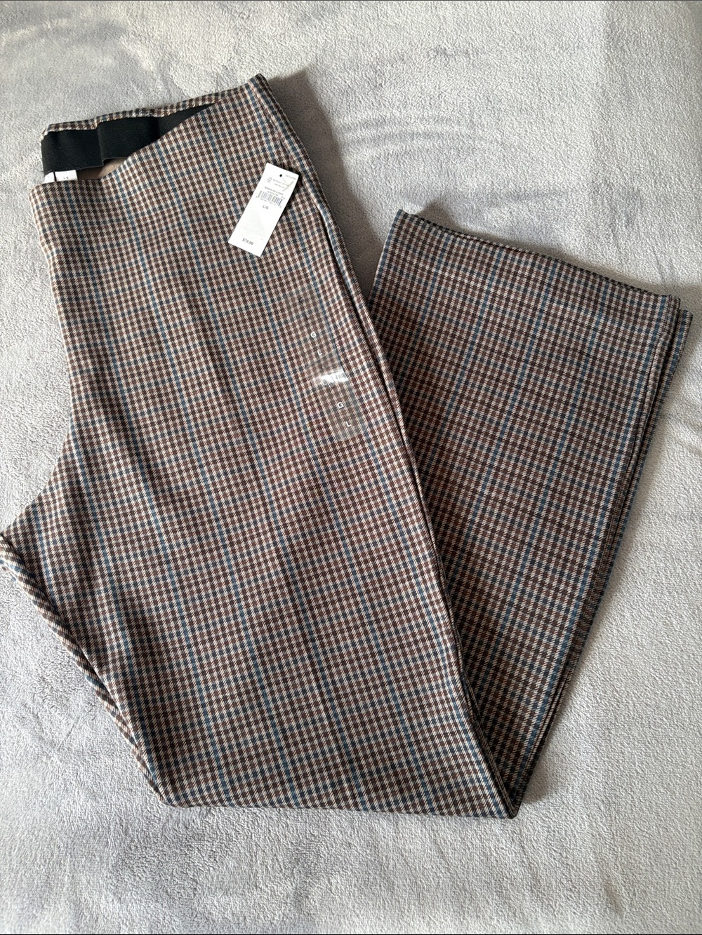 GAP Brown/Blue Plaid Boot Cut Pants